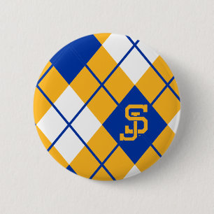 San Jose State Spartans argyle 2 Inch Round Button