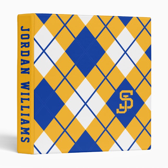 San Jose State Spartans argyle Binder (Front/Spine)