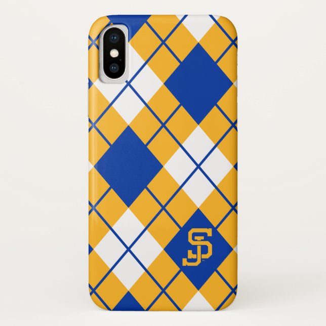 San Jose State Spartans argyle Case-Mate iPhone Case (Back)