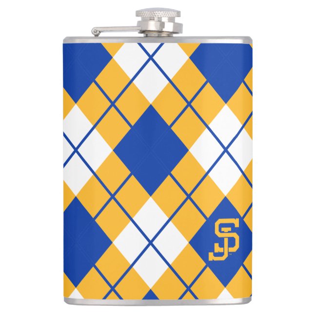 San Jose State Spartans argyle Hip Flask (Front)