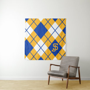 San Jose State Spartans argyle Tapestry