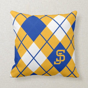 San Jose State Spartans argyle Throw Pillow