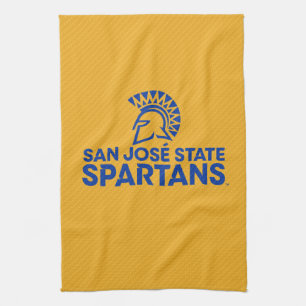 San Jose State Spartans Carbon Fibre Pattern Kitchen Towel