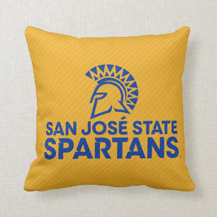 San Jose State Spartans Carbon Fibre Pattern Throw Pillow