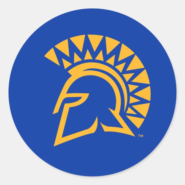 San Jose State Spartans Classic Round Sticker (Front)