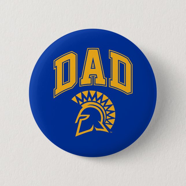 San Jose State Spartans Dad 2 Inch Round Button (Front)
