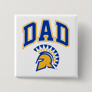 San Jose State Spartans Dad 2 Inch Square Button