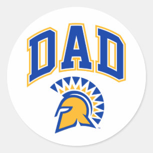 San Jose State Spartans Dad Classic Round Sticker