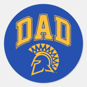 San Jose State Spartans Dad Classic Round Sticker
