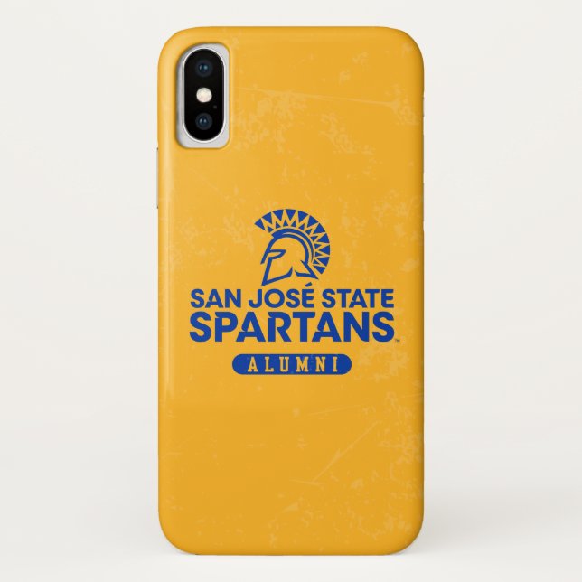 San Jose State Spartans Distressed Case-Mate iPhone Case (Back)