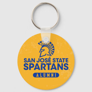 San Jose State Spartans Distressed Keychain