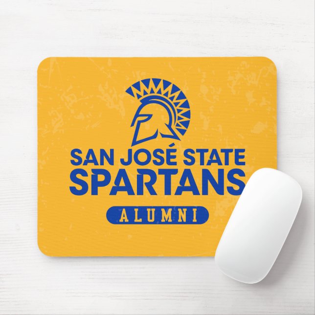 San Jose State Spartans Distressed Mouse Pad (With Mouse)