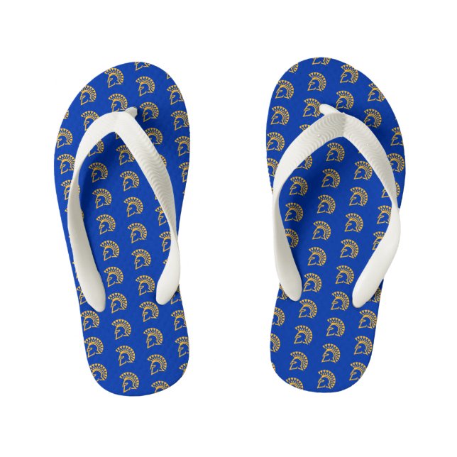 San Jose State Spartans Kid's Flip Flops (Footbed)