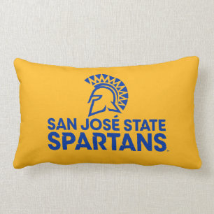 San Jose State Spartans Logo Wordmark Lumbar Pillow