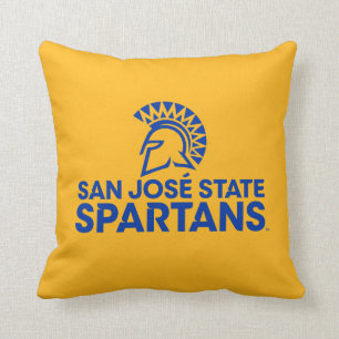 San Jose State Spartans Logo Wordmark Throw Pillow