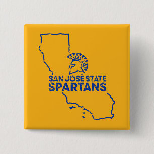 San Jose State Spartans Love 2 Inch Square Button