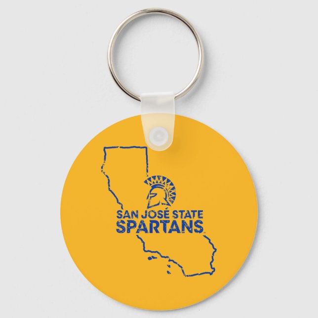 San Jose State Spartans Love Keychain (Front)