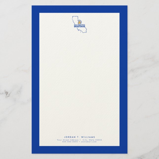 San Jose State Spartans Love Stationery (Front)