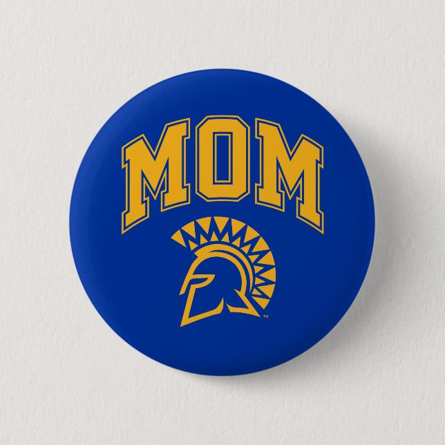 San Jose State Spartans Mom 2 Inch Round Button (Front)