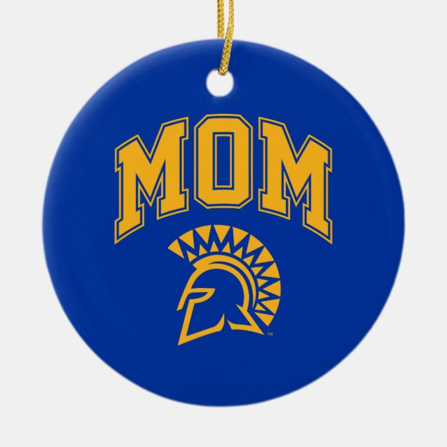San Jose State Spartans Mom Ceramic Ornament (Front)