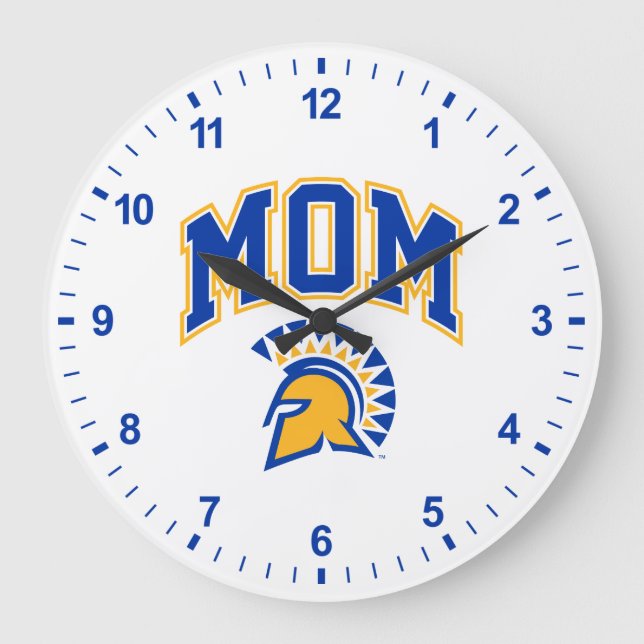 San Jose State Spartans Mom Large Clock (Front)
