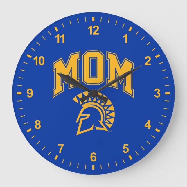 San Jose State Spartans Mom Large Clock (Front)