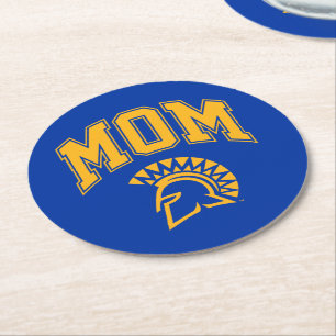 San Jose State Spartans Mom Round Paper Coaster