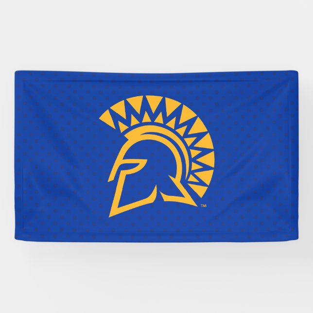 San Jose State Spartans Polka Dot Pattern Banner (Horizontal)