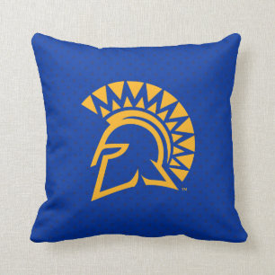 San Jose State Spartans Polka Dot Pattern Throw Pillow