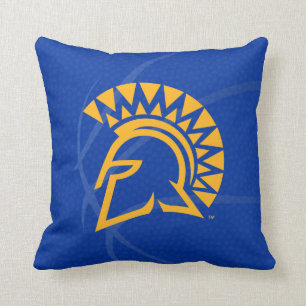 San Jose State Spartans State Basketball Throw Pillow