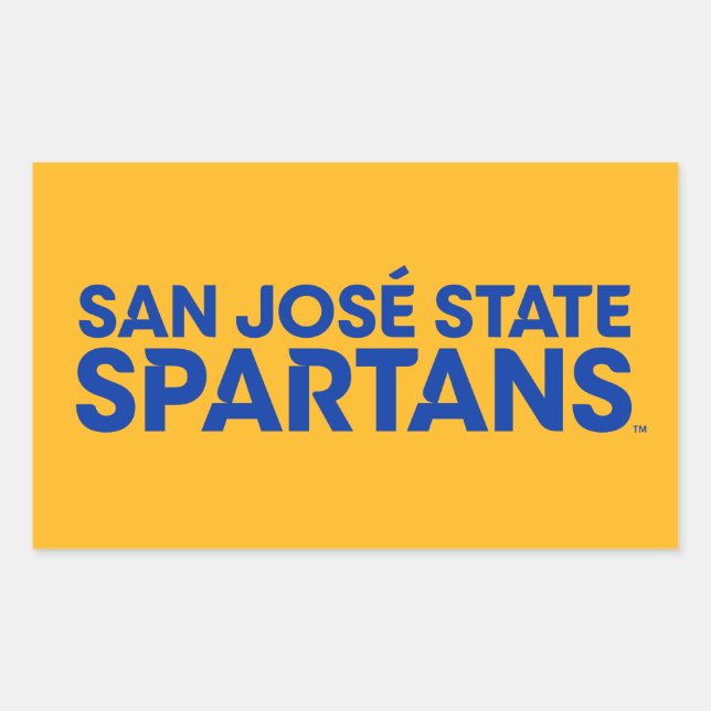 San Jose State Spartans Wordmark Sticker (Front)