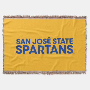San Jose State Spartans Wordmark Throw Blanket