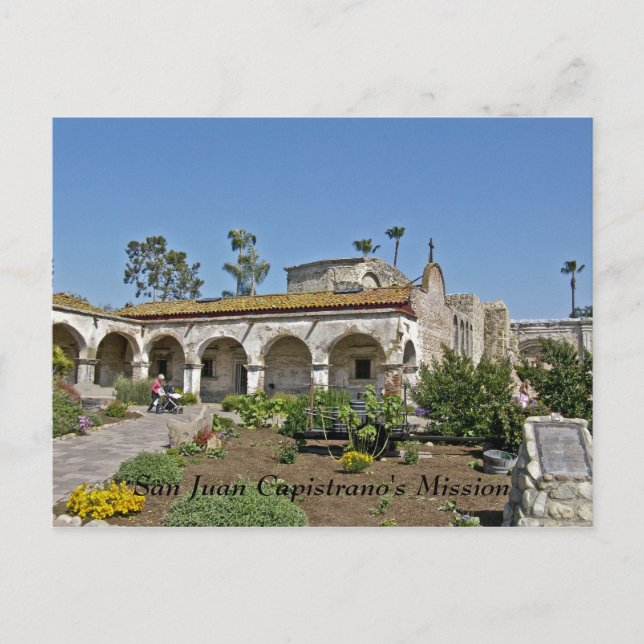 San Juan Capistrano's Mission Postcard (Front)