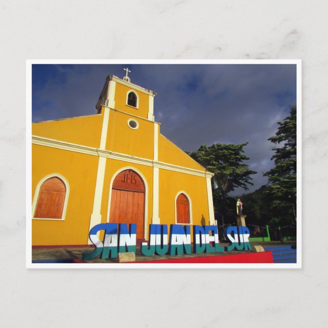 san juan church postcard (Front)
