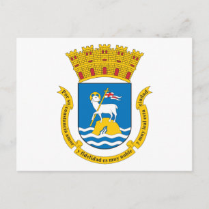 San Juan Coat Of Arms Postcard