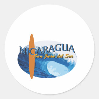 San Juan Del Sur Classic Round Sticker