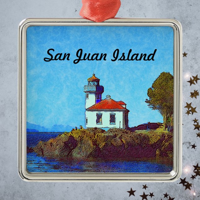 San Juan Island Lime Kiln Lighthouse Ornament (Creator Uploaded)