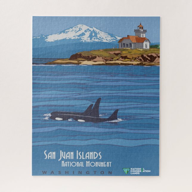 San Juan Islands National Monument Poster Jigsaw Puzzle (Vertical)