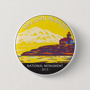San Juan Islands National Monument Washington 2 Inch Round Button