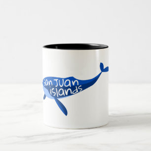 San Juan Islands Whale Two-Tone Coffee Mug