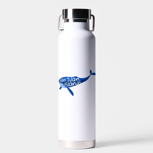 San Juan Islands Whale Water Bottle (Front)