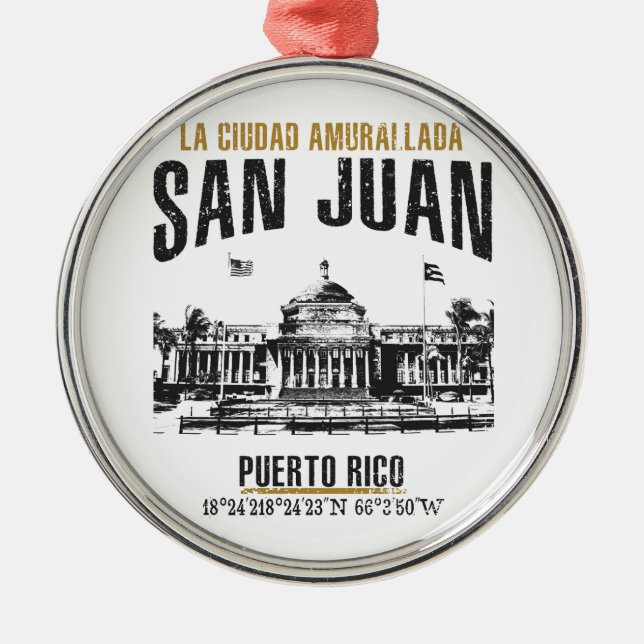 San Juan Metal Ornament (Front)
