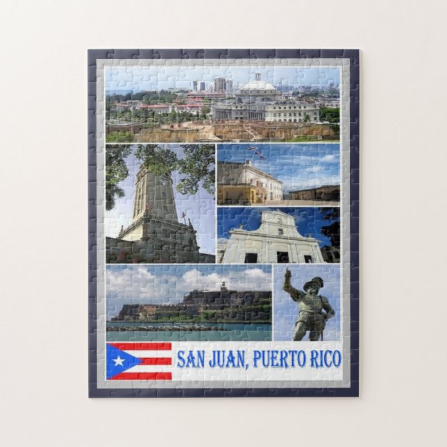 San Juan - Mosaic - Puerto Rico - Jigsaw Puzzle (Vertical)