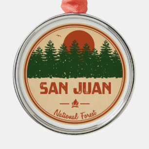 San Juan National Forest Metal Ornament