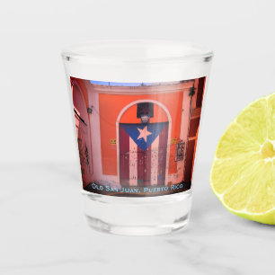 San Juan, PR (Puerto Rican Street Scene, Culture) Shot Glass