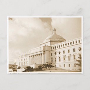 San Juan Puerto Rico Capitol Building 1938 Vintage Postcard