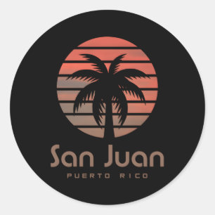 San Juan Puerto Rico Classic Round Sticker