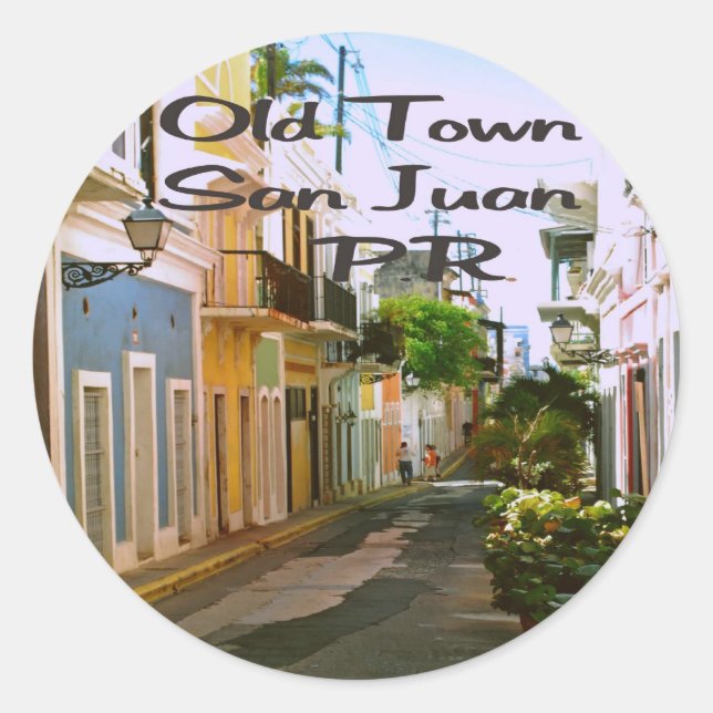 San Juan Puerto Rico Classic Round Sticker (Front)