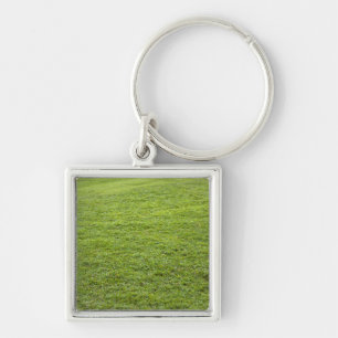 San Juan, Puerto Rico - Green grass is Keychain