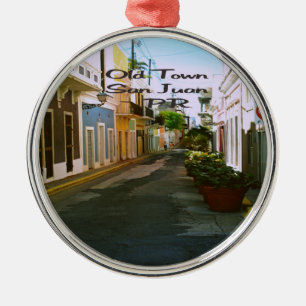 San Juan Puerto Rico Metal Ornament
